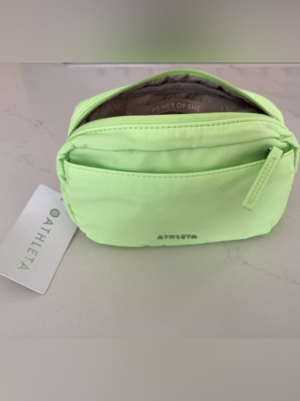 NEW…Athleta Neon Green All About Belt Bag(Power of She)